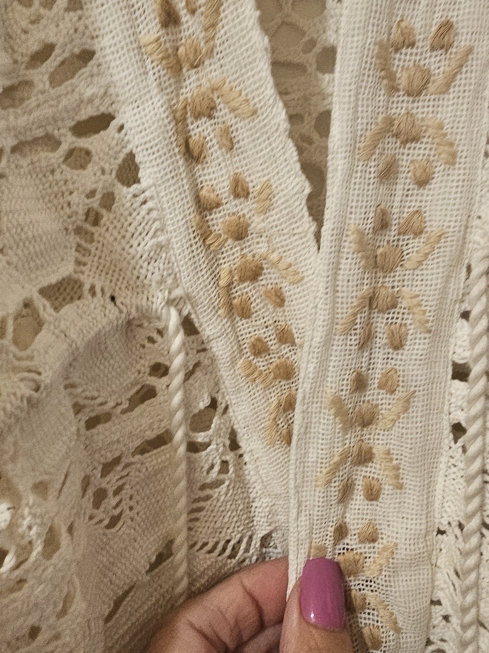 Free People Lace Crochet Kimono, Jacket, Swim Wrap, Cover-up - Picture 8 of 15